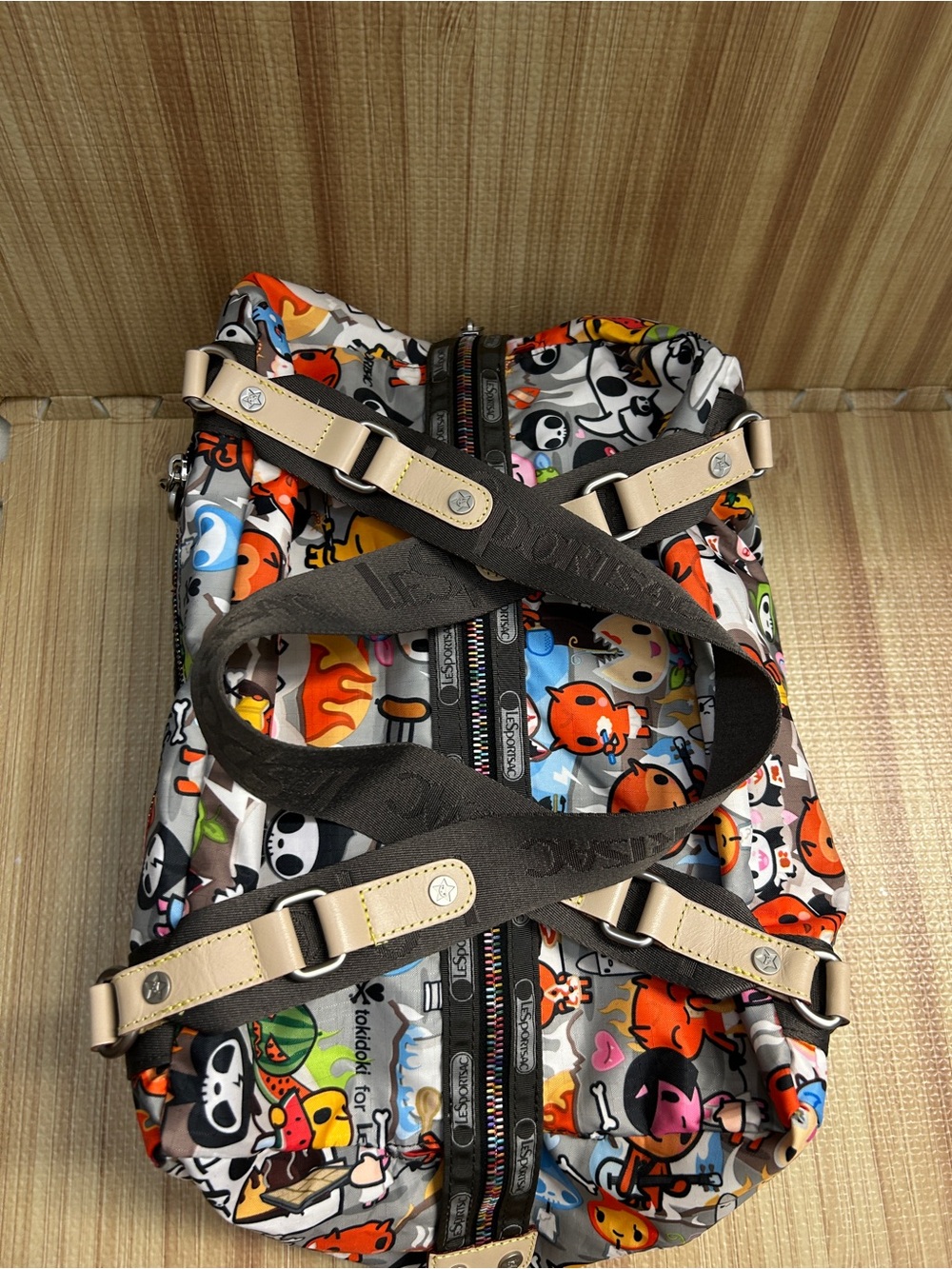 Vintage Tokidoki for LeSportsac Gioco Inferno Barrel Bag Qee - Picture 6 of 15